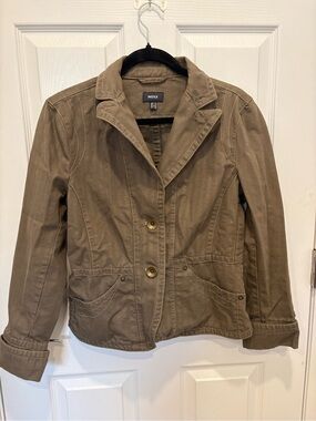 Mexx Khaki Utility Blazer Jacket
